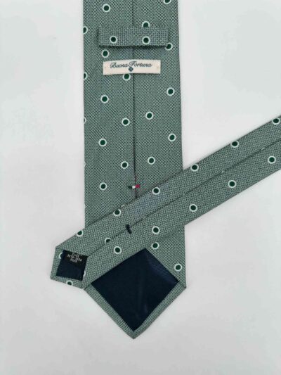 venta online corbata exclusiva jacquard tejida ceremonia ovalos verdes shop