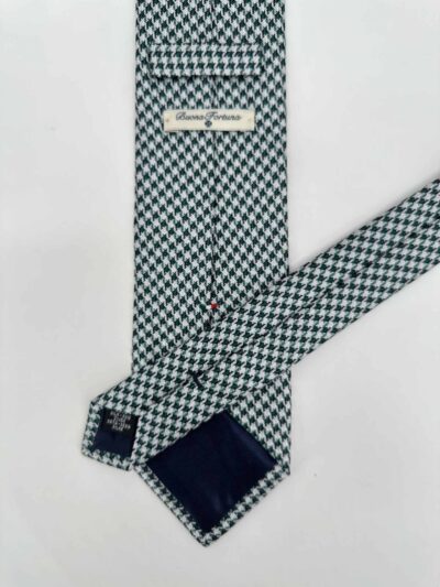 venta online corbata exclusiva jacquard tejida ceremonia pata gayo verde detalle
