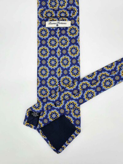 venta online corbata exclusiva twill estampada ceremonia azul dibujos estrellas azul celeste amarillo shop