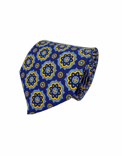 venta online corbata exclusiva twill estampada ceremonia azul dibujos estrellas azul celeste amarillo shop