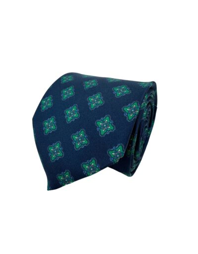 venta online corbata exclusiva twill estampada ceremonia marino dibujo rombos verdes shop
