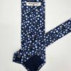 venta online corbata exclusivatwill estampada ceremonia marino dibujos flores liberty blancos celestes detalle