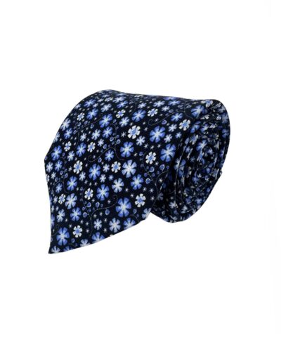 venta online corbata exclusivatwill estampada ceremonia marino dibujos flores liberty blancos celestes shop