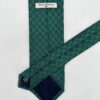 venta online corbata exclusiva twill estampada ceremonia verde dibujo marino detalle