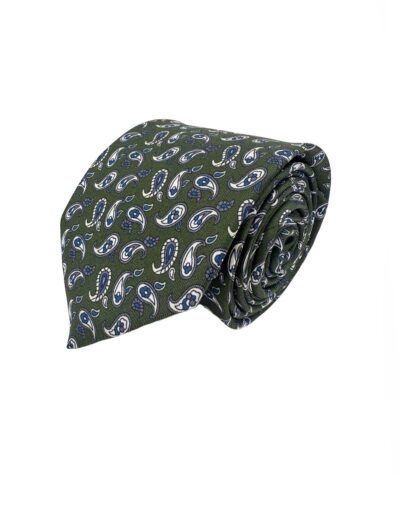 venta online corbata exclusiva twill estampada ceremonia verde dibujos amebas blancas azules shop
