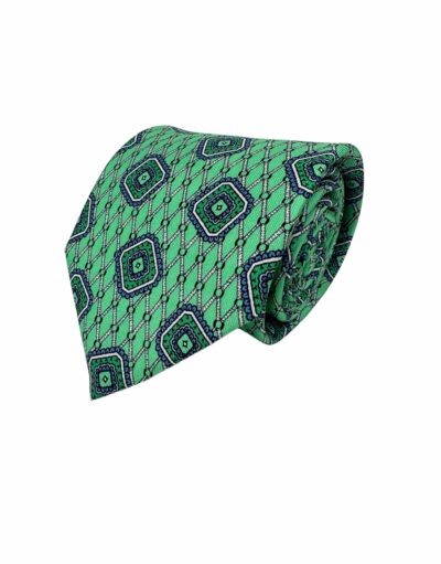 venta online corbata exclusiva twill estampada ceremonia verde dibujos cadenetas cuadros azules shop