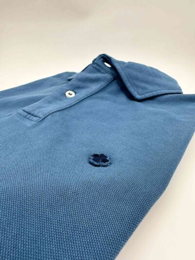venta online polo exclusivo hombre sport verano azul indigo cuello camisero tintado shop