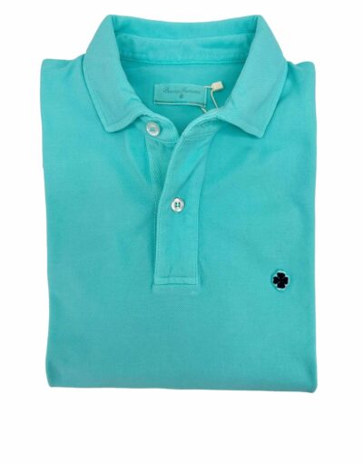 venta online polo exclusivo hombre sport verano azul turquesa cuello camisero tintado shop