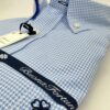 venta online camisa hombre boton bolsillo down pata de gayo azul celeste algodon exclusiva detalle
