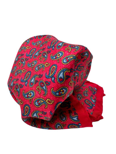 Pochette paisley rojo