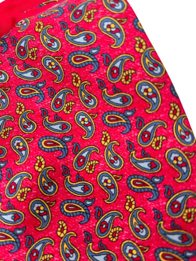 Pochette paisley rojo